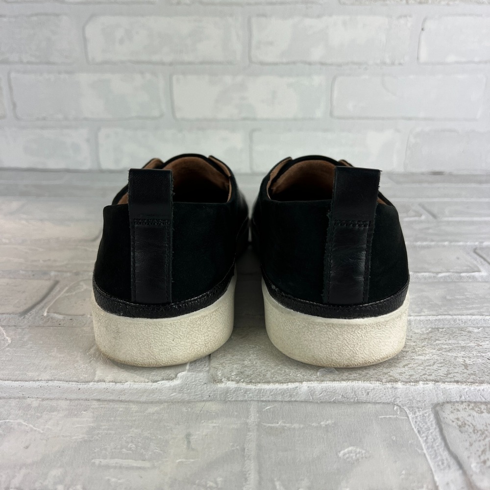 Vionic Zinah Slip On Sneakers Shoes Womens 9.5 Black Nubuck Leather Comfort 40.5 - Picture 3 of 13